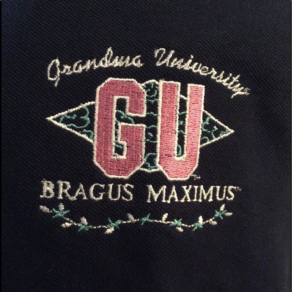 Grandma University Bragus Maximus, Polo Shirt, NWT